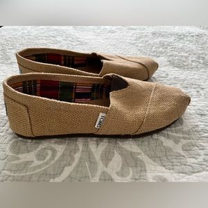 Tom’s Burlap Slip on, Women’s Size 9
